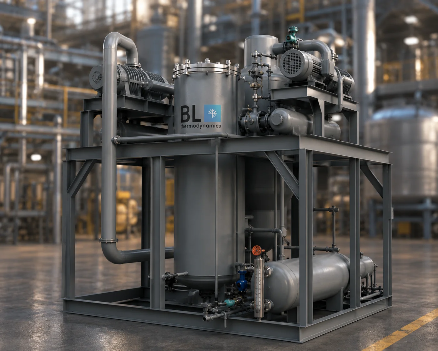 MVR-system in industrial environment